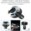 Bluetooth FM Transmitter for Car, Bluetooth 5.0 Wireless Radio Adaptor Car Kit with 5V/2.4A&1A Dual USB Charging Ports Hands-Free Calling Support TF Card U-Disk Output view 4