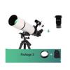 ARCH Telescopes for Astronomy Beginners,45 Degree Erect Zenith Mirror,80mm Large Diameter,5x24 Finder,Telescope for Kids with Backpack and Tripod (Color : Package 3) view 2