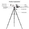 ARCH Telescopes for Astronomy Beginners,45 Degree Erect Zenith Mirror,80mm Large Diameter,5x24 Finder,Telescope for Kids with Backpack and Tripod (Color : Package 3) view 3