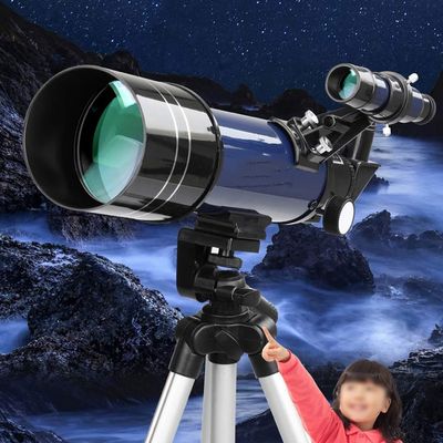 ARCH Telescope for Kids 70mm Apeture Travel Telescope 400mm AZ Mount,Good Partner to View Moon and Planet, Portable Travel Telescope with Backpack and Tripod for Kids and Beginners