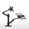 OL-3L Aluminum Silver Ergonomics 10"-17" Desk Laptop Stand 32" Monitor Desktop Bracket Computer Mount Full Motion Column bar (Black) view 1