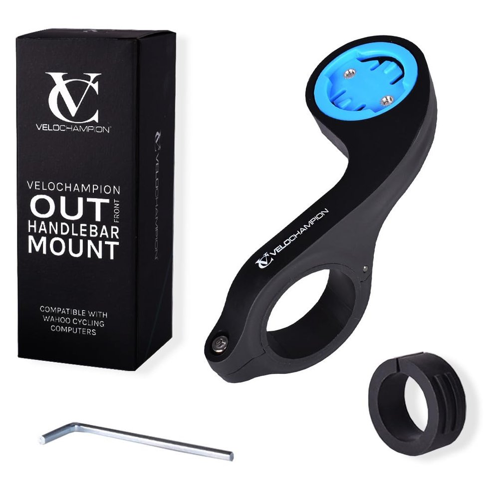 VeloChampion Out Front Bike Handlebar Mount Compatible with Wahoo Computer Bolt, Bolt v2, Elemnt, Roam or Elemnt Roam v2
