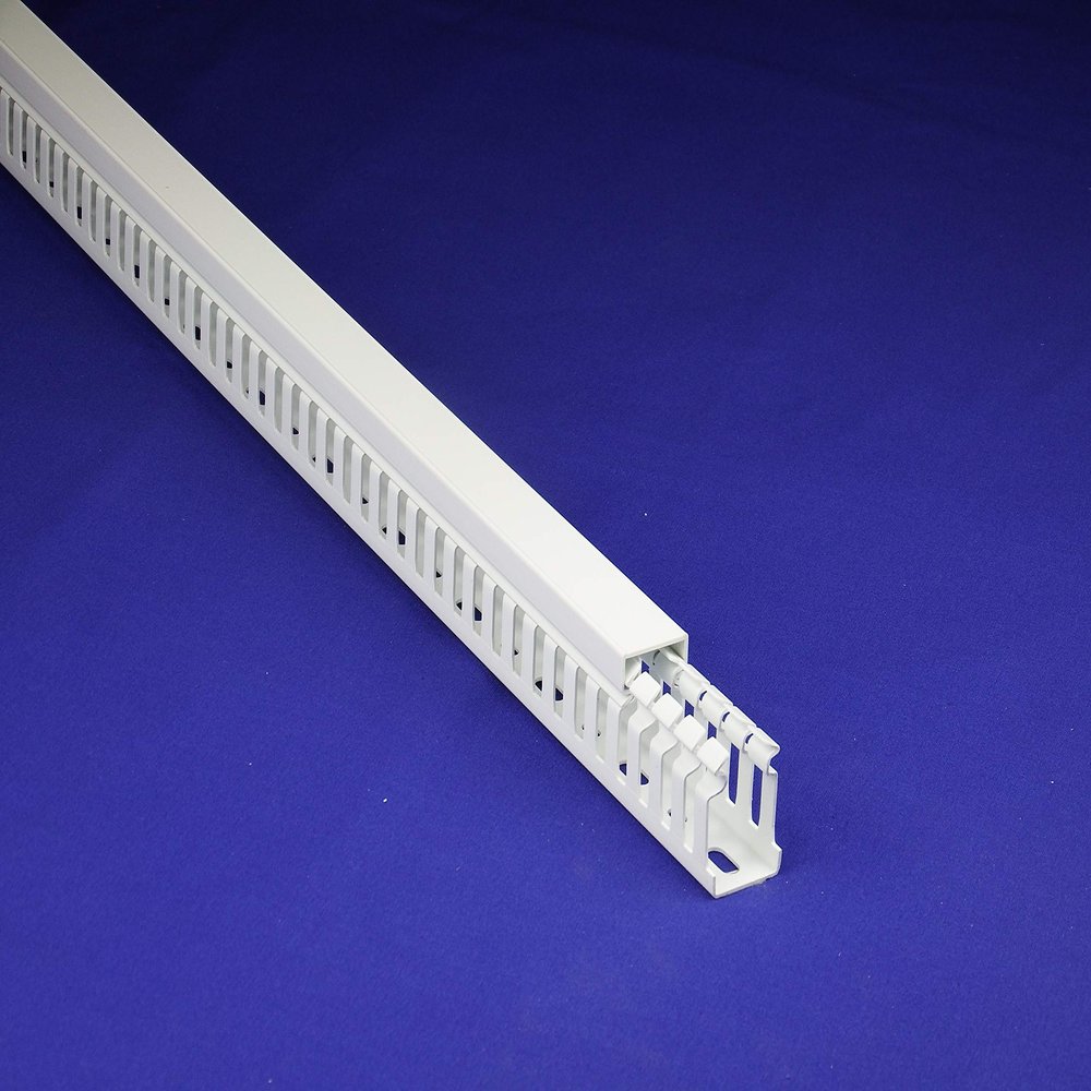 1 meter of 1"x1.5" White High Density Premium Wiring Duct and Cover - UL/CE/CSA Listed