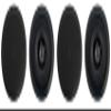 Rockville (4) CC525T Black 5.25" Commercial 70v Ceiling Speakers for Restaurant view 1
