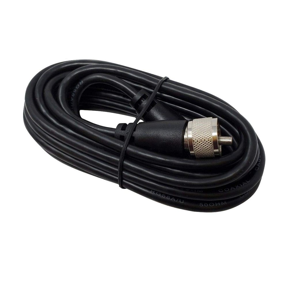 Shark Antennas SH803PL Low Loss RG-58U Single Phase Coax Cable with PL-259 Connectors, 3ft Long