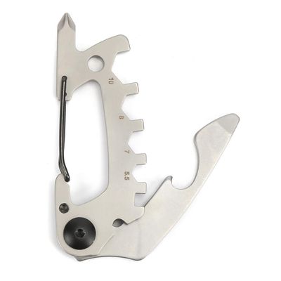 SWISS+TECH ST029015 10-in-1 Every Day Carry (EDC) Multi-Tool, w/Carabiner Clip (Single Pack)
