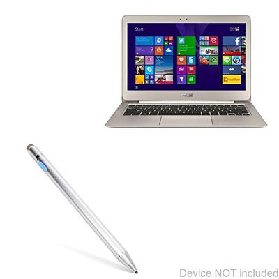 BoxWave Stylus Pen Compatible with ASUS ZenBook UX305FA - AccuPoint Active Stylus, Electronic Stylus with Ultra Fine Tip - Metallic Silver