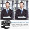 1080P Webcam with Microphone for PC Streaming, Web Camera for Desktop with Privacy Cover, 100 Wide Angle, Auto Light Correction, USB Plug&Play Web Cam for OBS/Gaming/Zoom/Skype/FaceTime/Teams/Twitch view 2