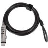 EBTOOLS Computer Security Cable Lock, Alloy 4 Digital Password Anti Theft Cable Lock, for Notebook/Laptop/Other Devices view 1