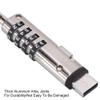 EBTOOLS Computer Security Cable Lock, Alloy 4 Digital Password Anti Theft Cable Lock, for Notebook/Laptop/Other Devices view 4