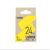 Casio XB-24YW Label Writer Lateco Refill Tape, Yellow with Black Letters, 0.9 inches (24 mm) view 1