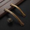 Geeyu Cabinet Handle 128, Retro Metal Antique Brass Handles, Wardrobe Cupboard Pull Handles,128mm,Kitchen Drawer Cabinet Door Handle,Furniture Knobs, Indoor Hardware (Color : 675 Single) view 3