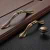 Geeyu Cabinet Handle 128, Retro Metal Antique Brass Handles, Wardrobe Cupboard Pull Handles,128mm,Kitchen Drawer Cabinet Door Handle,Furniture Knobs, Indoor Hardware (Color : 675 Single) view 4