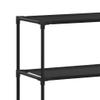 vidaXL 3-Tier Storage Rack - Over Laundry Machine Unit, Black - Stainless Steel Construction - 27.2"x11"x66.5" - Spacious Laundry Room Organizer view 4