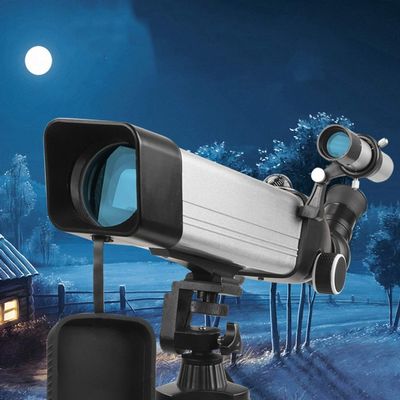 Kids Telescope for Adults Astronomy Beginners 60mm Refractor Telescopes with Adjustable Tripod Heaven and Earth,Compass Function (Color : B Package+Smart Phone Holder)