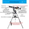 ARCH HD Stargazing Telescope,Refractor Telescopes,80mm Aperture 900mm Astronomical Telescopes with Adjustable Tripod and Smart Phone Stand view 2