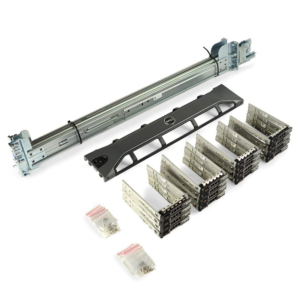 Dell PowerEdge R730 / R720 / R820 Upgrade Kit Rails + Bezel + 16x New 500GB SSDs (Renewed)