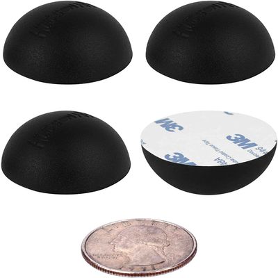 Silicone Speaker Isolation Feet (4-Pack, 1")  Non-Skid Adhesive Pads for Turntable, Subwoofer & Audio Gear  Anti-Vibration Damping, 20 Duro Rubber