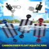 FEICHAO Carbon Fiber Float Buoyancy Aquatic Arm Dual Ball Floating Arm D60MM Camera Underwater Diving Tray (5 inch,Red) view 2