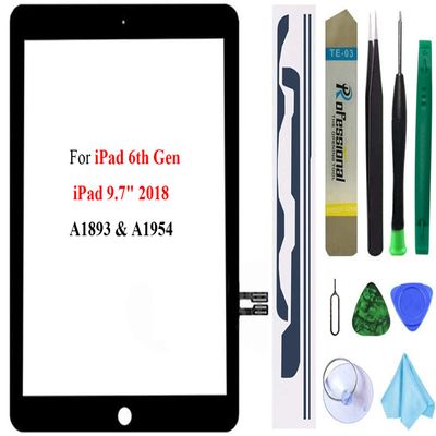 Touch Screen Replacement for iPad 6 6th Generation 2018 9.7inch,A1893 A1954 Digitizer Glass Assembly Without Home Button+Professional Tool Kit(Black)