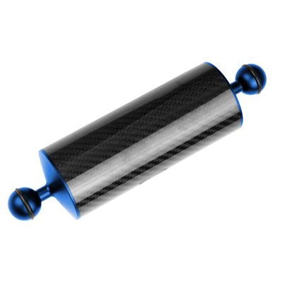 FEICHAO Carbon Fiber Float Buoyancy Aquatic Arm Dual Ball Floating Arm D60MM Camera Underwater Diving Tray (8 inch,Blue)