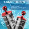 FEICHAO Carbon Fiber Float Buoyancy Aquatic Arm Dual Ball Floating Arm D60MM Camera Underwater Diving Tray (8 inch,Red) view 2