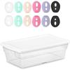BLLQ 6 Pairs Super Thin Ear Tips Ear pod Covers Tips Compatible with Air Pod Both 2&1 Wireless Earphone, Fit in Earpod Case, 6 Colors 6 Pairs view 4