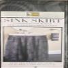 Better Home Premium Vinyl Sink Skirt Bath Vanity Cover Waterproof Luxurious Semi Circle Design (Black) view 2