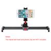 ANNSM 16 inches/40cm Mini Table Top Video Camera Slider Carbon Fiber Rail Rods for Smartphone iPhone Samsung DSLR Sony Canon Nikon Loading up to 11 lbs /5Kgs view 2