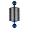 FEICHAO Carbon Fiber Float Buoyancy Aquatic Arm Dual Ball Floating Arm D60MM Camera Underwater Diving Tray (5 inch,Blue) view 4