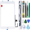 Dedia White Touch Screen Replacement Digitizer Glass Assembly for iPad 6 6th Generation 2018 9.7inch (A1893 A1954) with Home Button(No Support Touch ID)+Pre-Installed Adhesive +Professional Tool Kit view 1
