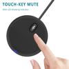 Upgraded USB Conference Microphone for Computer, 360 Omnidirectional Condenser Mic with Mute Key, Great for Video Conference, Gaming, Chatting, Skype, Plug & Play, Windows macOS, Ideal for Gift view 2