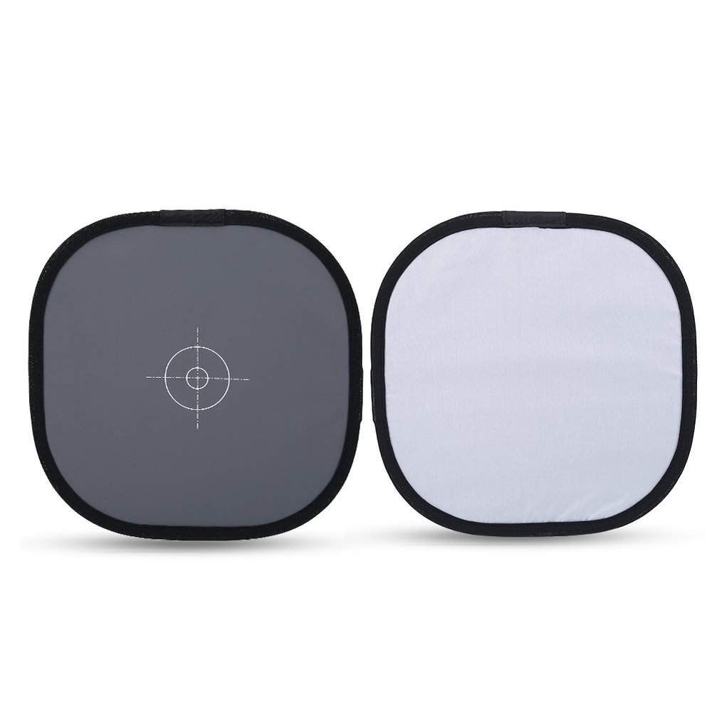 ANGGREK White Balance Cards Exposure Photography Card Set with Bag 18% Gray Grey Card 30 30cm Reflector Grey Card Balance Reference Card Photography Accessory