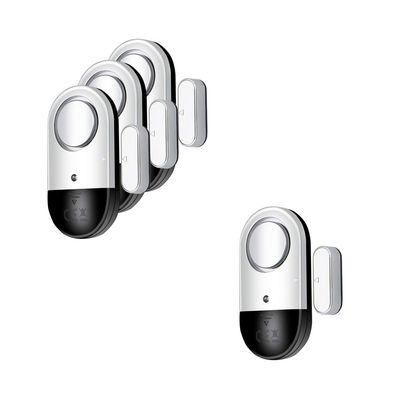 120 DB Loud Door and Window Open Alarm Sensor 3 Pack & 1 Pack for Kids, Dementia Patients Safety, Wireless Security Alarms Keep Your Home, Pool, Cabinet, Business Safe