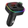 Bluetooth FM Transmitter for Car, QC3.0 & USB-C PD 18W Quick Charger & 7 Colors LED Backlit Car Radio Bluetooth Adapter, MP3 Music Player with EQ Mode, Supports USB Disk view 1