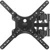MOUNTUP Full Motion TV Wall Mount for Most 26-60 Inch TVs, Max VESA 400x400mm Wall Mount TV Bracket with Swivel Tilting Extension Level Adjustment for LED LCD Flat Curved TVs Up to 77 LBS, MU0018 view 1