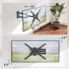 MOUNTUP Full Motion TV Wall Mount for Most 26-60 Inch TVs, Max VESA 400x400mm Wall Mount TV Bracket with Swivel Tilting Extension Level Adjustment for LED LCD Flat Curved TVs Up to 77 LBS, MU0018 view 2