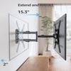 MOUNTUP Full Motion TV Wall Mount for Most 26-60 Inch TVs, Max VESA 400x400mm Wall Mount TV Bracket with Swivel Tilting Extension Level Adjustment for LED LCD Flat Curved TVs Up to 77 LBS, MU0018 view 3