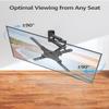 MOUNTUP Full Motion TV Wall Mount for Most 26-60 Inch TVs, Max VESA 400x400mm Wall Mount TV Bracket with Swivel Tilting Extension Level Adjustment for LED LCD Flat Curved TVs Up to 77 LBS, MU0018 view 4