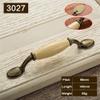 Geeyu 96 Dressing Table Handle, Cupboards Drawer PullsBeige Ceramic Door HandlesAntique Furniture Knobs and Handles for Kitchen CabinetConcise Drawer Handles, Indoor Hardware (Color : G) view 2