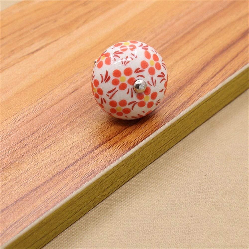Geeyu 96 Dressing Table Handle, Porcelain Kitchen Cabinet Handles, Ceramic Handle, Drawer Cabinet Door Wardrobe Pulls,Hand Painted Blue and White,Dresser Knobs, Indoor Hardware (Color : D)