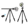 Andoer Camera Tripod Horizontal Mount Professional Travel Tripod with 360 Degree Panorama Ball Head Phone Holder Remote Control for DSLR Cameras Smartphones Compatible with Canon Nikon Sony view 1