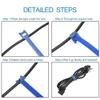 50Pcs Reusable Cable Ties Nylon Strap Adjustable Cable Cord Hook and Loop Ties for Organizer Wraps Cable Accessories view 4