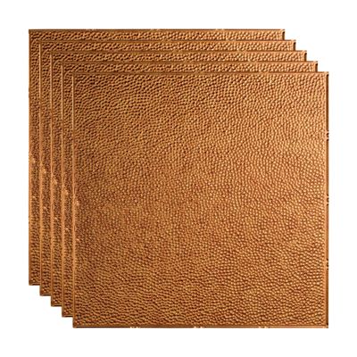 FASDE Border Fill Decorative Vinyl 2ft x 2ft Lay in Ceiling Panel in Antique Bronze (5 Pack)