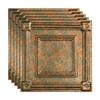 FASDE Coffer Decorative Vinyl 2ft x 2ft Lay in Ceiling Panel in Copper Fantasy (5 Pack) view 1