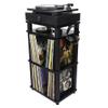 Andover Audio SpinStand Rack for Records and Audio Components - Metal-Reinforced, Holds 150 LPs, Optimum Height & Storage Space, Ideal for Turntables, Vinyl, SpinBase Systems (Black) view 2