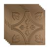 FASDE Traditional Style/Pattern 5 Decorative Vinyl 2ft x 2ft Lay in Ceiling Panel in Argent Bronze (5 Pack) view 1