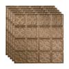 FASDE Traditional Style/Pattern 10 Decorative Vinyl 2ft x 2ft Lay in Ceiling Panel in Argent Bronze (5 Pack) view 1