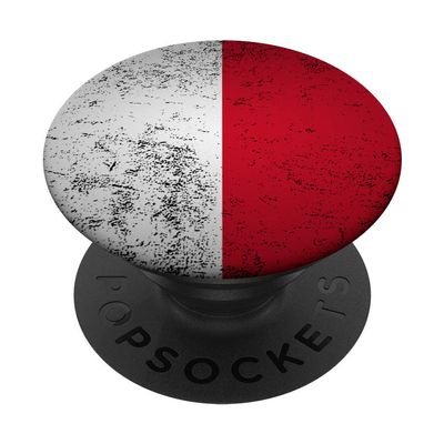Grunge Monaco Flag Retro Western Europe French Monascan Gift PopSockets Grip and Stand for Phones and Tablets