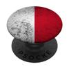 Grunge Monaco Flag Retro Western Europe French Monascan Gift PopSockets Grip and Stand for Phones and Tablets view 1